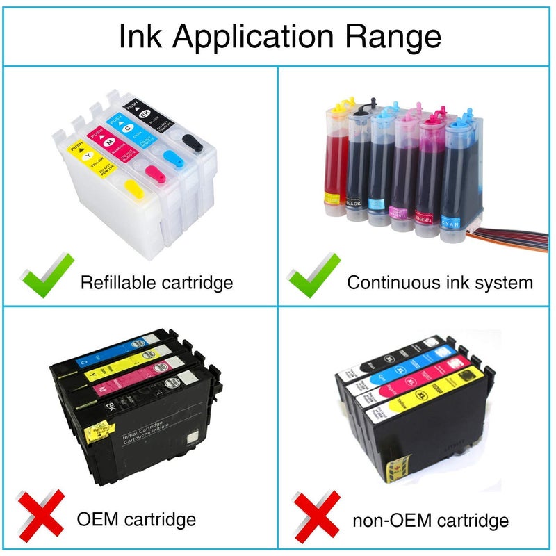CoYlBod Magenta Dye Sublimation Ink Heat Transfer Ink Inkjet Printer Refillable Ink Cartridge Ciss for C88 C88+ WF-7710 WF-7720 WF-7210 WF-7620 WF-3640 WF-2750 ET-2800 ET-2803 ET-2720 ET-2760 ET-4700 ET-15000 - Image 5